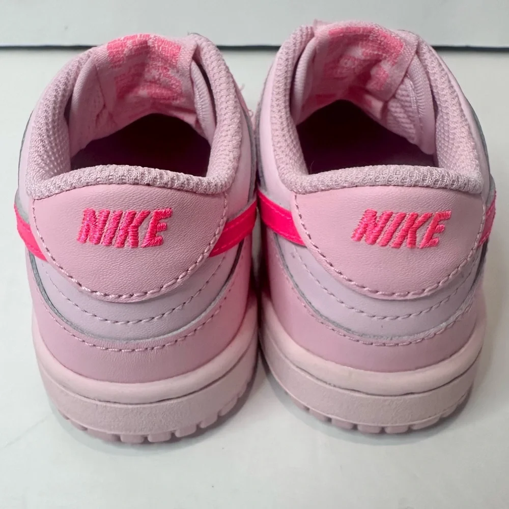 Nike Dunk Kids Light Pink and Hot Pink Sneakers